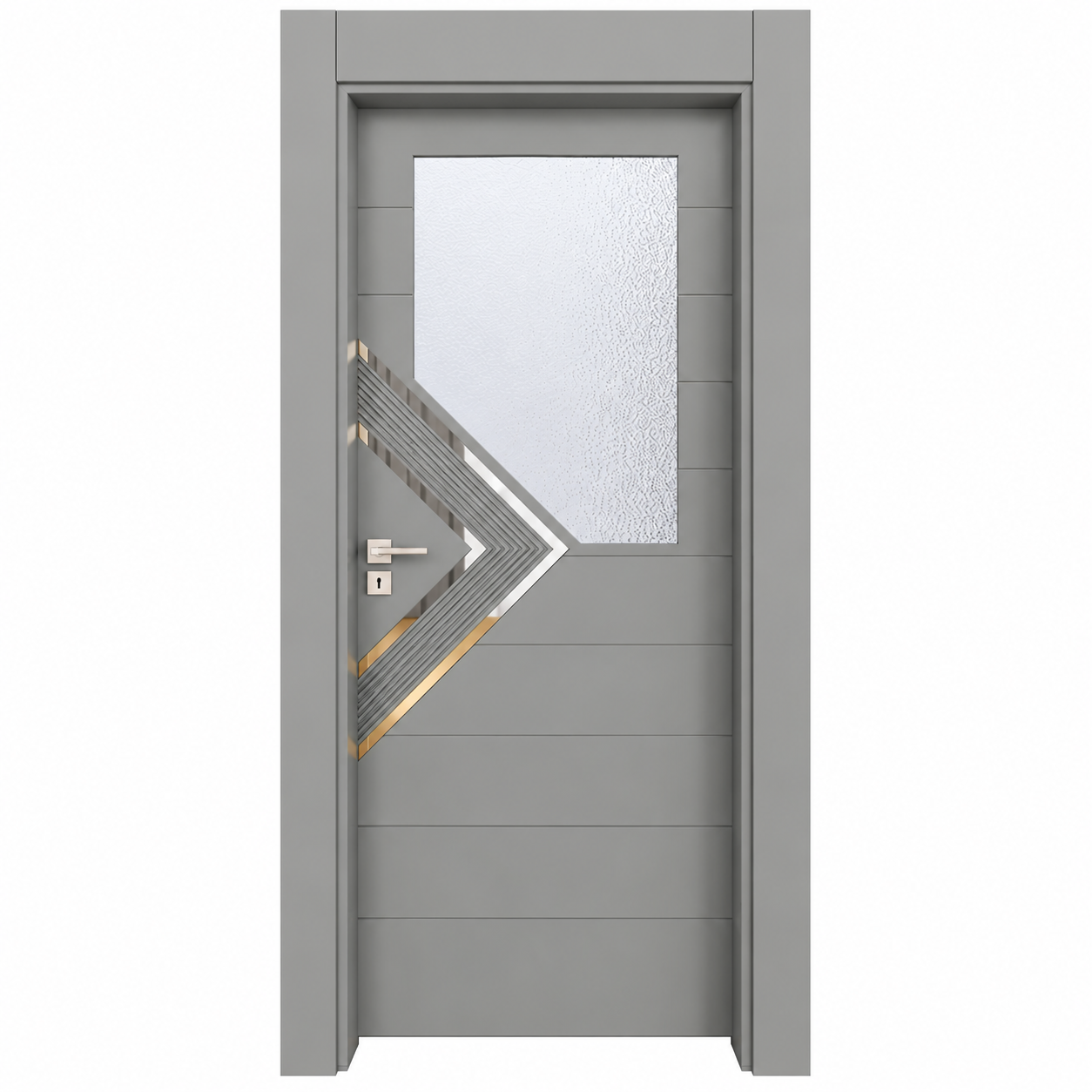 BY-6008V Porte intérieure Laqué  Vitrée